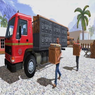 Азиатская внедорожная игра с водителем грузовика