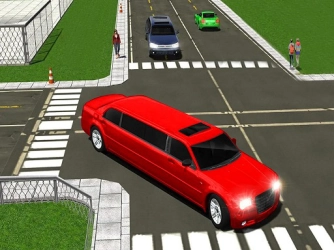 Большой Город Лимузин Вождение Автомобиля 3D