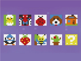 Цвет пикселей для детей