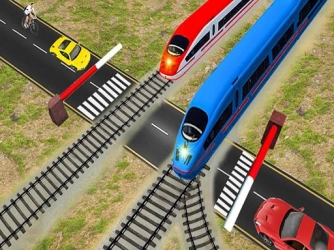 Euro Railway Crossing : Железнодорожный поезд проезжает 3D