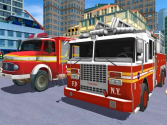 Городская пожарная машина для спасения