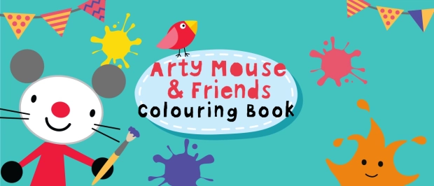 Художественная мышь Книжка-раскраска