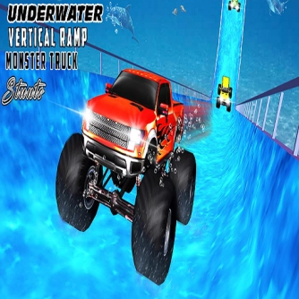 Игра Water Surfer Monster Truck с вертикальной рампой