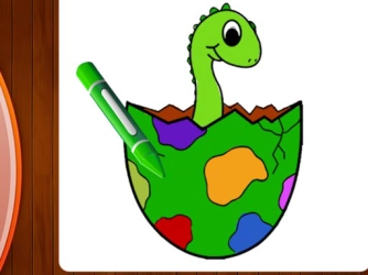 Книжка-раскраска Динозавры Часть I