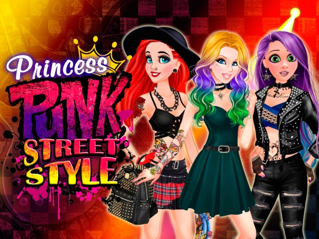 Конкурс уличного стиля принцессы панк