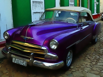 Кубинские винтажные автомобили Пазл