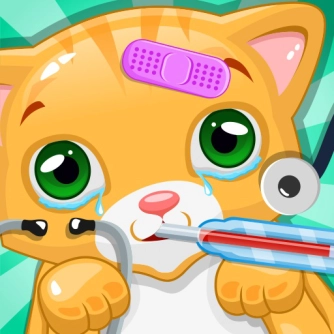 Маленькая Кошка Доктор Домашние Ветеринарные Игры