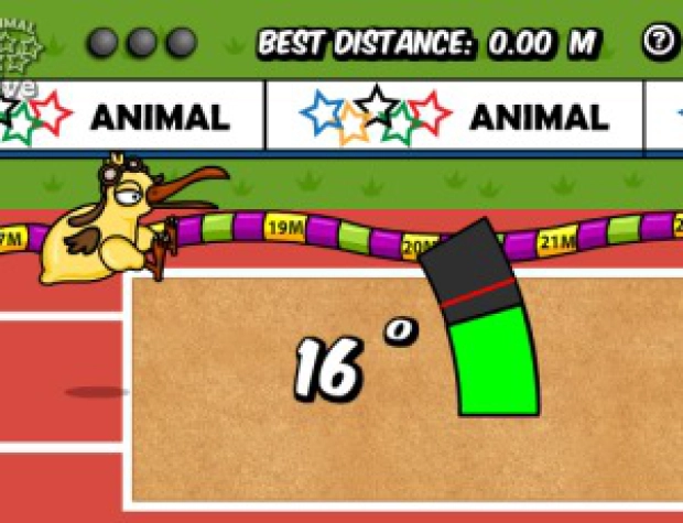 Олимпийские игры для животных - тройной прыжок