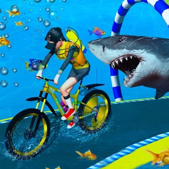 Подводные велосипедные гонки