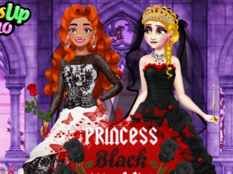 Принцесса Черное Свадебное Платье