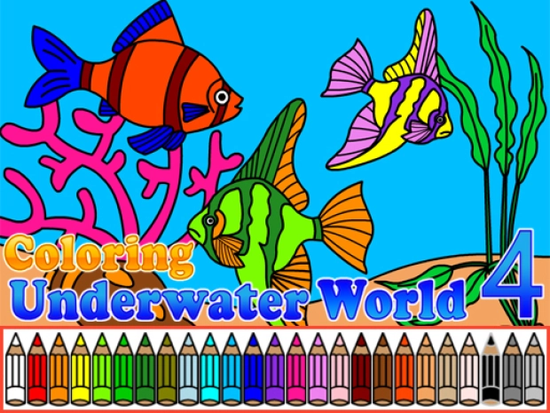 Раскраска Подводный мир 4