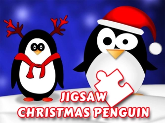 Рождественский пингвин-пазл