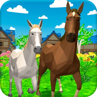 Симулятор животных семьи лошадей 3D