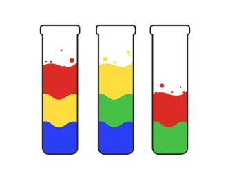 Сортировка воды Головоломка Игра Сортировка по цвету