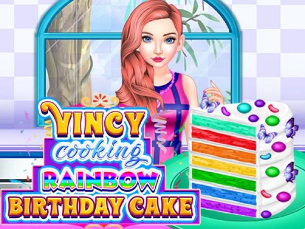 Винси готовит радужный торт на день рождения