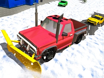 Зимняя снегоуборочная машина Вождение джипа